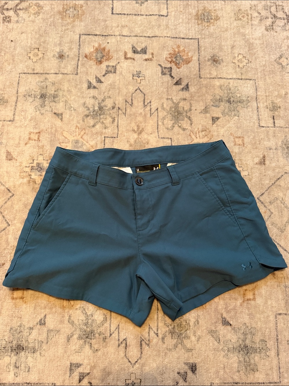 Under Armour Women's Teal Blue Athletic Shorts